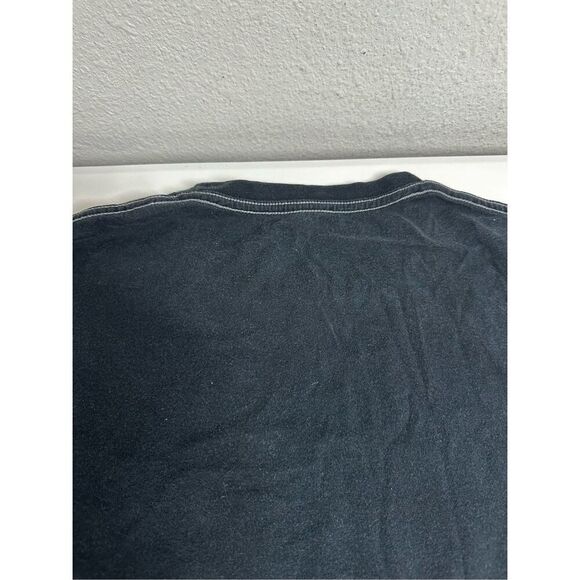 Marc Ecko Black Cotton Men’s Skull Paint T-Shirt Size L - Picture 9 of 11